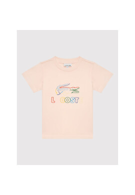 Lacoste Тишърт TJ2574 Розов Regular Fit - Pepit.bg