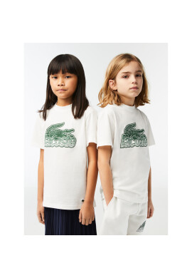 Lacoste Тишърт TJ5328 Екрю Regular Fit - Pepit.bg
