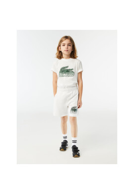 Lacoste Тишърт TJ5328 Екрю Regular Fit - Pepit.bg