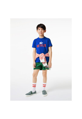 Lacoste Тишърт TJ5543 Син Regular Fit - Pepit.bg
