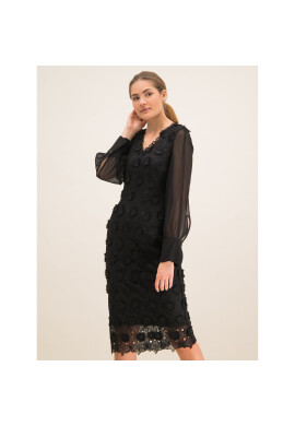 Laurèl Коктейлна рокля 11001 Черен Regular Fit - Pepit.bg