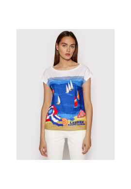 Lauren Ralph Lauren Тишърт Ssl 200837689001 Бял Regular Fit - Pepit.bg