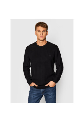 Lee Пуловер Basic Crew Knit L83IKH01 Черен Regular Fit - Pepit.bg