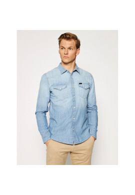 Lee Риза Western L643NSOF Син Slim Fit - Pepit.bg