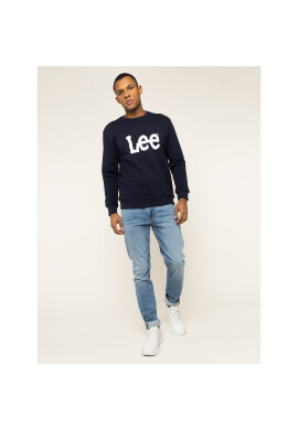 Lee Суитшърт Basic Crew Logo L80XTJMA Тъмносин Regular Fit - Pepit.bg