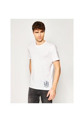 Lee Тишърт Branded Tee L63KFQLJ Бял Regular Fit - Pepit.bg