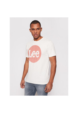 Lee Тишърт Circle Tee L64EFQMK Бял Regular Fit - Pepit.bg