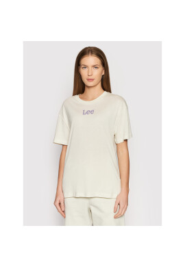 Lee Тишърт Crew L43PBYTW Бежов Relaxed Fit - Pepit.bg