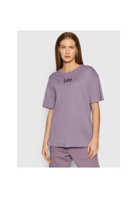 Lee Тишърт Crew L43PBYTZ Виолетов Relaxed Fit - Pepit.bg