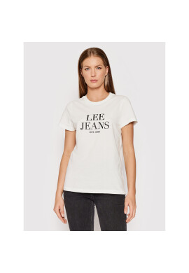 Lee Тишърт Graphic Tee L41UFERR Бял Regular Fit - Pepit.bg