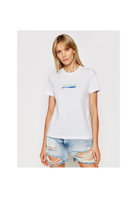 Lee Тишърт Logo L44NEPLJ Бял Slim Fit - Pepit.bg