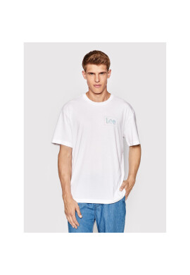 Lee Тишърт Logo L68RQTLJ Бял Loose Fit - Pepit.bg