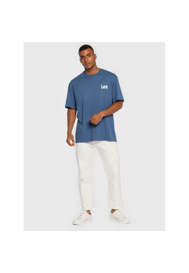 Lee Тишърт Logo L68ZFQ54 Син Loose Fit - Pepit.bg