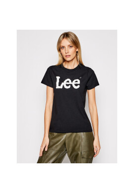 Lee Тишърт Logo Tee L42UER01 Черен Regular Fit - Pepit.bg