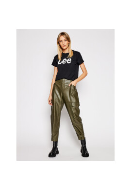 Lee Тишърт Logo Tee L42UER01 Черен Regular Fit - Pepit.bg