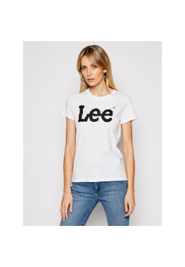 Lee Тишърт Logo Tee L42UER12 Бял Regular Fit - Pepit.bg