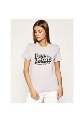 Lee Тишърт Logo Tee L44CEPOA Виолетов Slim Fit - Pepit.bg