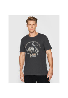 Lee Тишърт Rider L60VFEON Сив Regular Fit - Pepit.bg