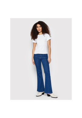 Lee Тишърт Shrunken L44TETLJ Бял Slim Fit - Pepit.bg