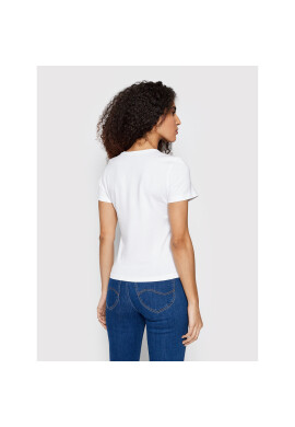 Lee Тишърт Shrunken L44TETLJ Бял Slim Fit - Pepit.bg
