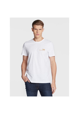 Lee Тишърт Small Logo L68WFELJ Бял Regular Fit - Pepit.bg
