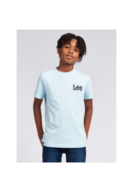 Lee Тишърт Small Puff Print 0137 Син Regular Fit - Pepit.bg