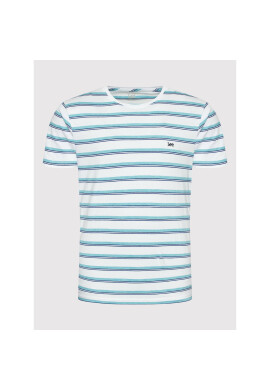 Lee Тишърт Stripe L63UPYUD Бял Regular Fit - Pepit.bg