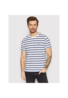 Lee Тишърт Stripe L63UPYUF Бял Regular Fit - Pepit.bg