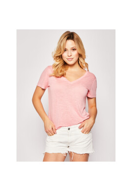 Lee Тишърт V Neck Tee L41JENNL Розов Regular Fit - Pepit.bg