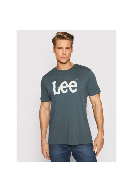 Lee Тишърт Wobbly Logo L65QAITG Сив Regular Fit - Pepit.bg