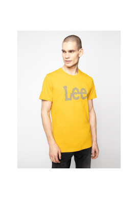 Lee Тишърт Wobbly Logo Tee L65QFENF Жълт Regular Fit - Pepit.bg