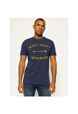 Lee Тишърт Workwear Tee L60BFENM Тъмносин Regular Fit - Pepit.bg