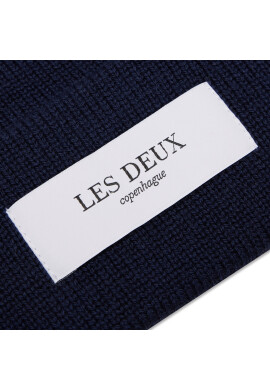 Les Deux Шапка Merino Patch LDM710019 Тъмносин - Pepit.bg