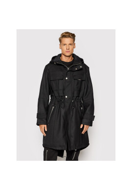 Les Hommes Парка LLQ501313U Черен Regular Fit - Pepit.bg
