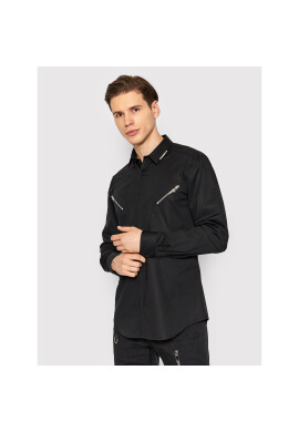 Les Hommes Риза LMS404439A Черен Regular Fit - Pepit.bg