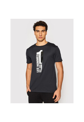 Les Hommes Тишърт LLT205721P Черен Regular Fit - Pepit.bg