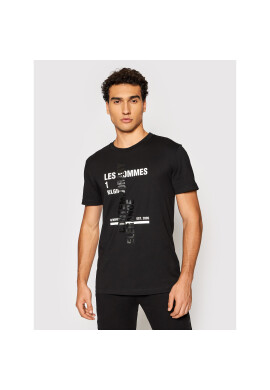 Les Hommes Тишърт LLT206721P Черен Regular Fit - Pepit.bg