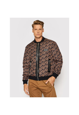 Les Hommes Яке бомбър LLO103266P Кафяв Regular Fit - Pepit.bg