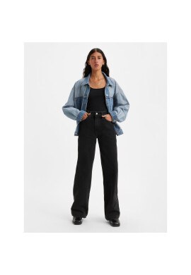 Levi's® Дънки Ribcage A6081-0001 Черен Wide Leg - Pepit.bg