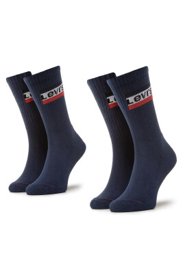 Levi's® Комплект 2 чифта дълги чорапи мъжки 902012-001 Тъмносин - Pepit.bg