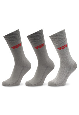 Levi's® Комплект 3 чифта дълги чорапи мъжки 903052001 Сив - Pepit.bg