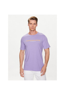 Lindbergh Тишърт 30-400200 Виолетов Relaxed Fit - Pepit.bg
