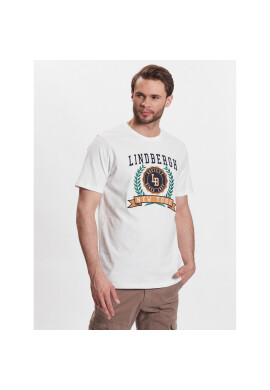 Lindbergh Тишърт 30-420129 Бял Regular Fit - Pepit.bg