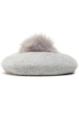 Liu Jo Барета Basco Con Pompon E 2F0038 M0300 Сив - Pepit.bg