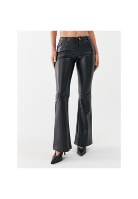 Liu Jo Кожени панталони MF3039 E0624 Черен Regular Fit - Pepit.bg