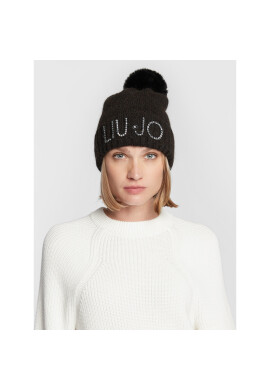 Liu Jo Шапка Ponpon Logo 2F2002 M0300 Черен - Pepit.bg