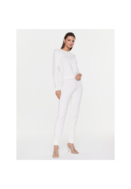 Liu Jo Sport Пуловер TA3055 MS49I Бял Regular Fit - Pepit.bg