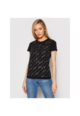 Liu Jo Тишърт CA1174 J5003 Черен Regular Fit - Pepit.bg