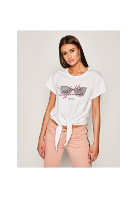 Liu Jo Тишърт FA0283 J0094 Бял Regular Fit - Pepit.bg