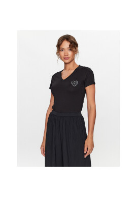 Liu Jo Тишърт MF3248 JS923 Черен Regular Fit - Pepit.bg